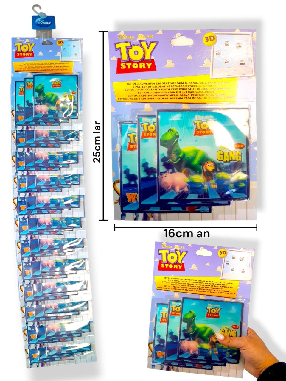Stickers 3D Toy Story  en Blister para Baño 